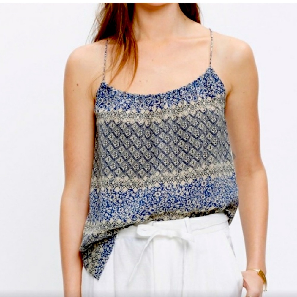 NWOT - Madewell Silk Batik Cami Tank